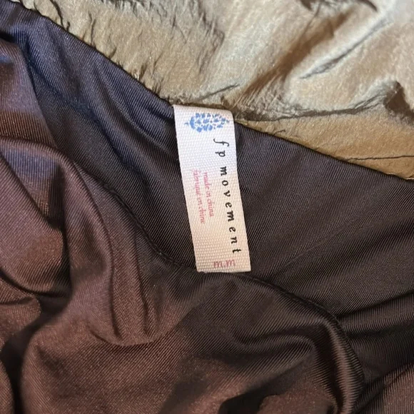 FP Movement Green High Waist Silky Shorts - Picture 3 of 6